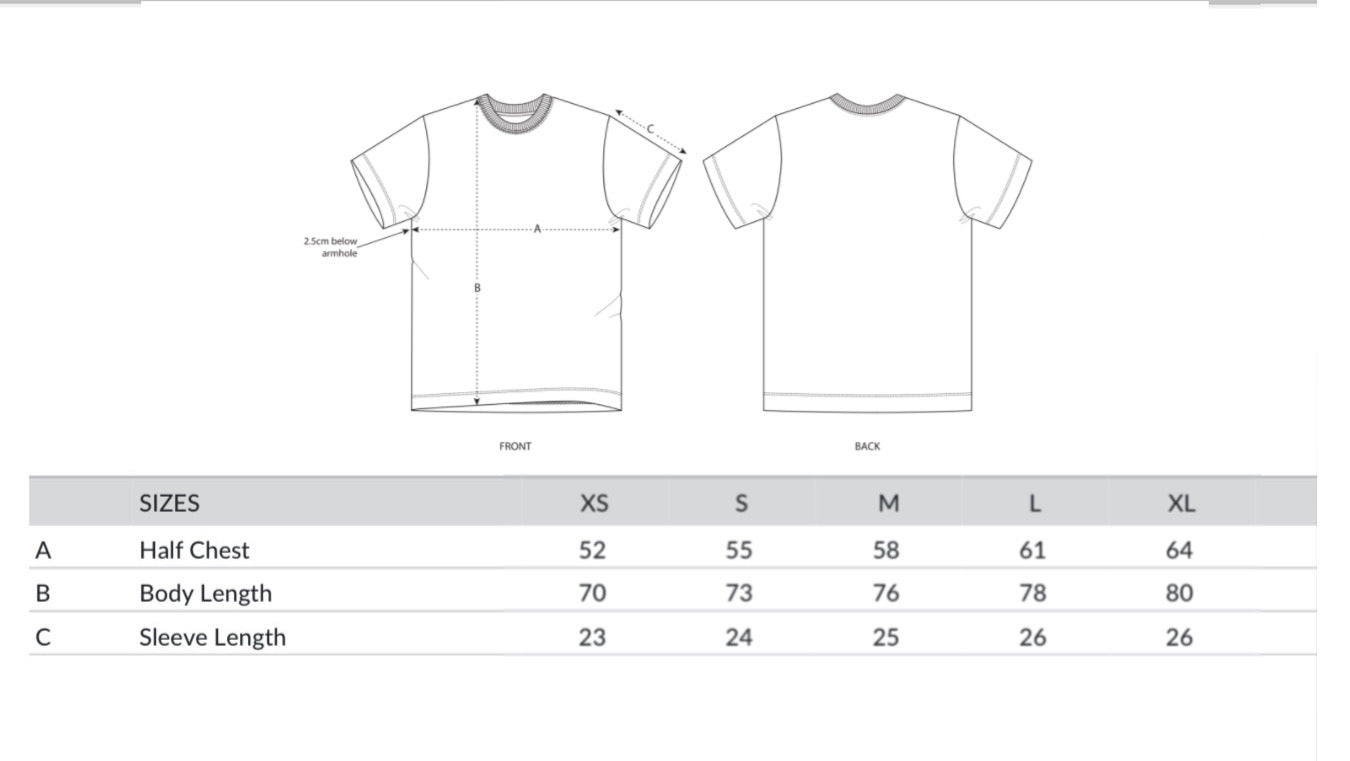 T-shirt | Cream + Blue, Swirl Series