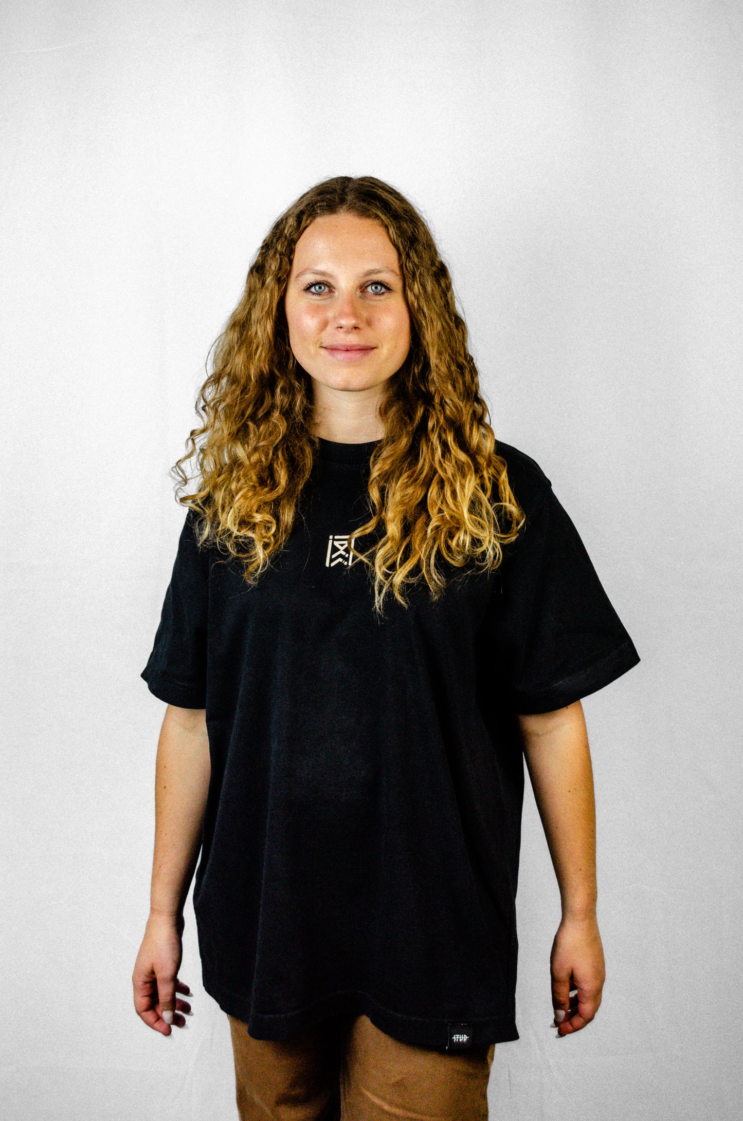 T-shirt | Black + Sand, Swirl Series