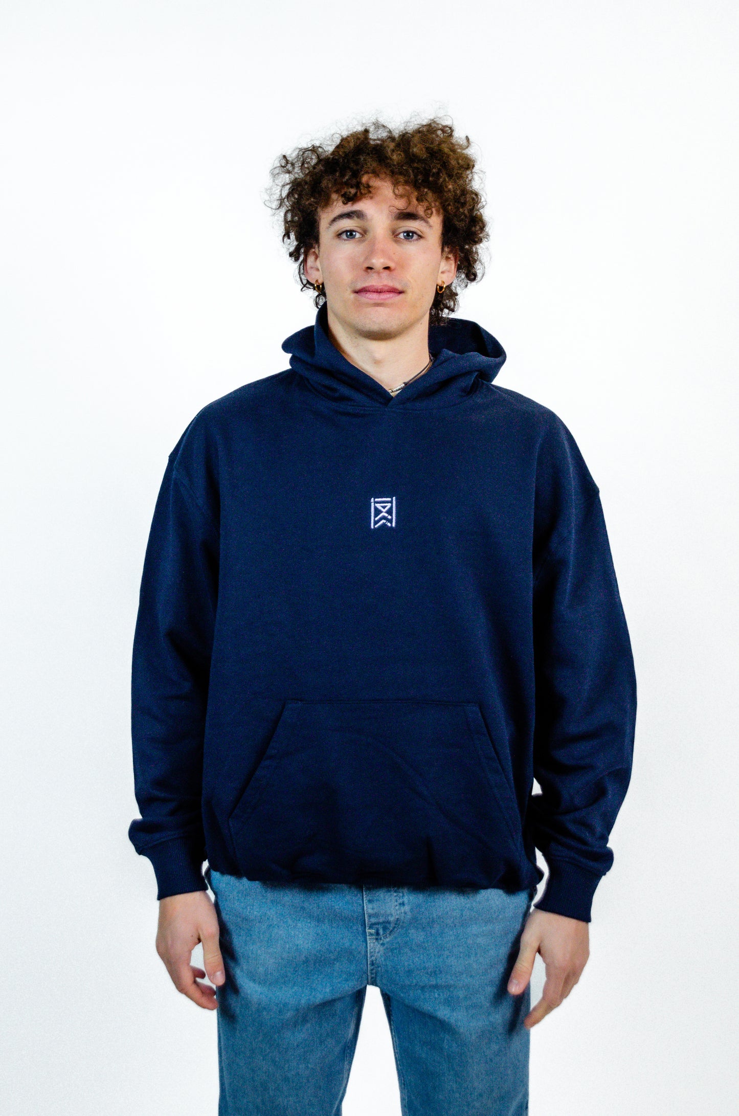 The Hoodie | Blue Navy + Lilac, Bubble Series