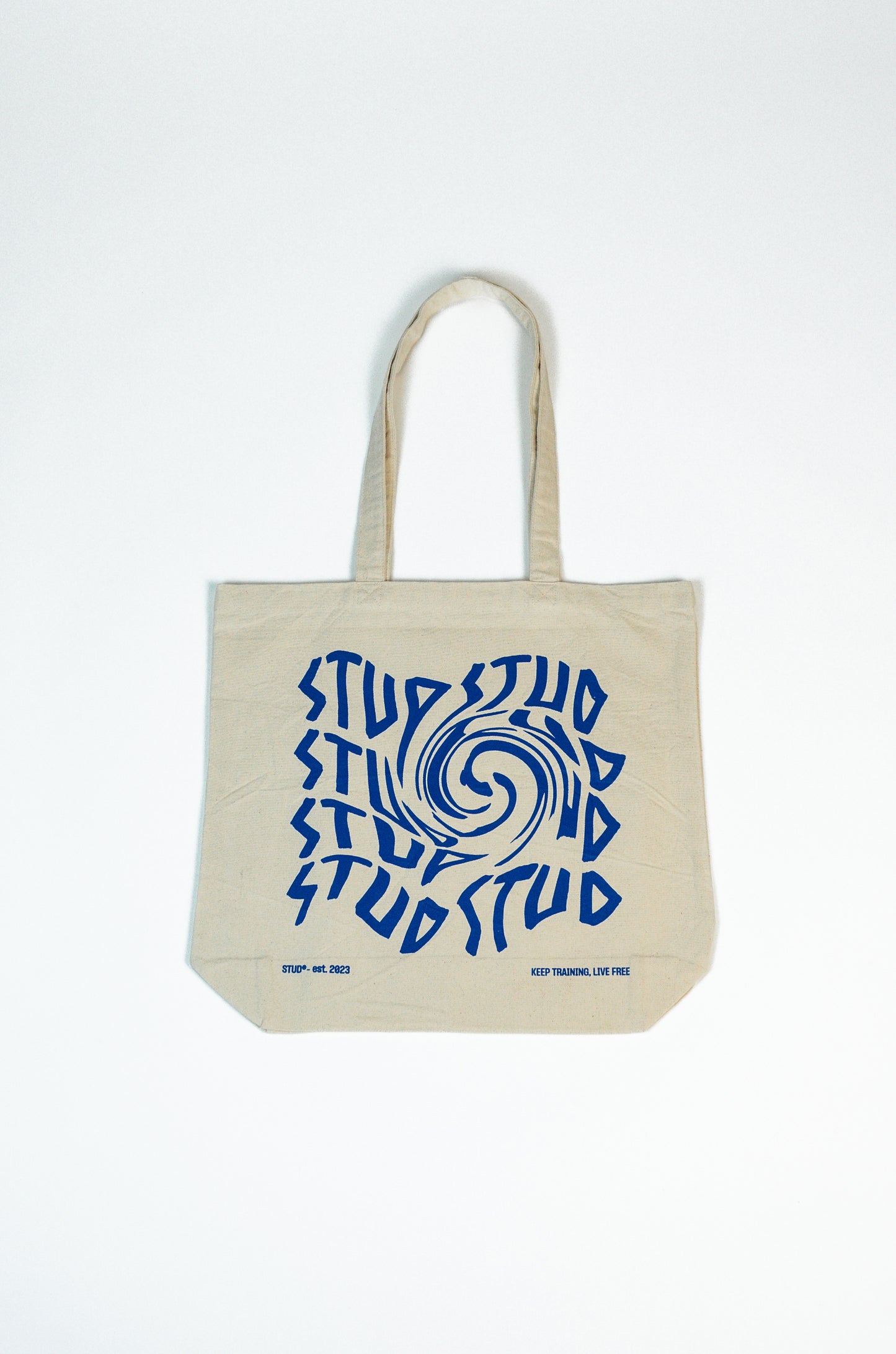 Classic Bag | Cream + Blue, Swirl Series