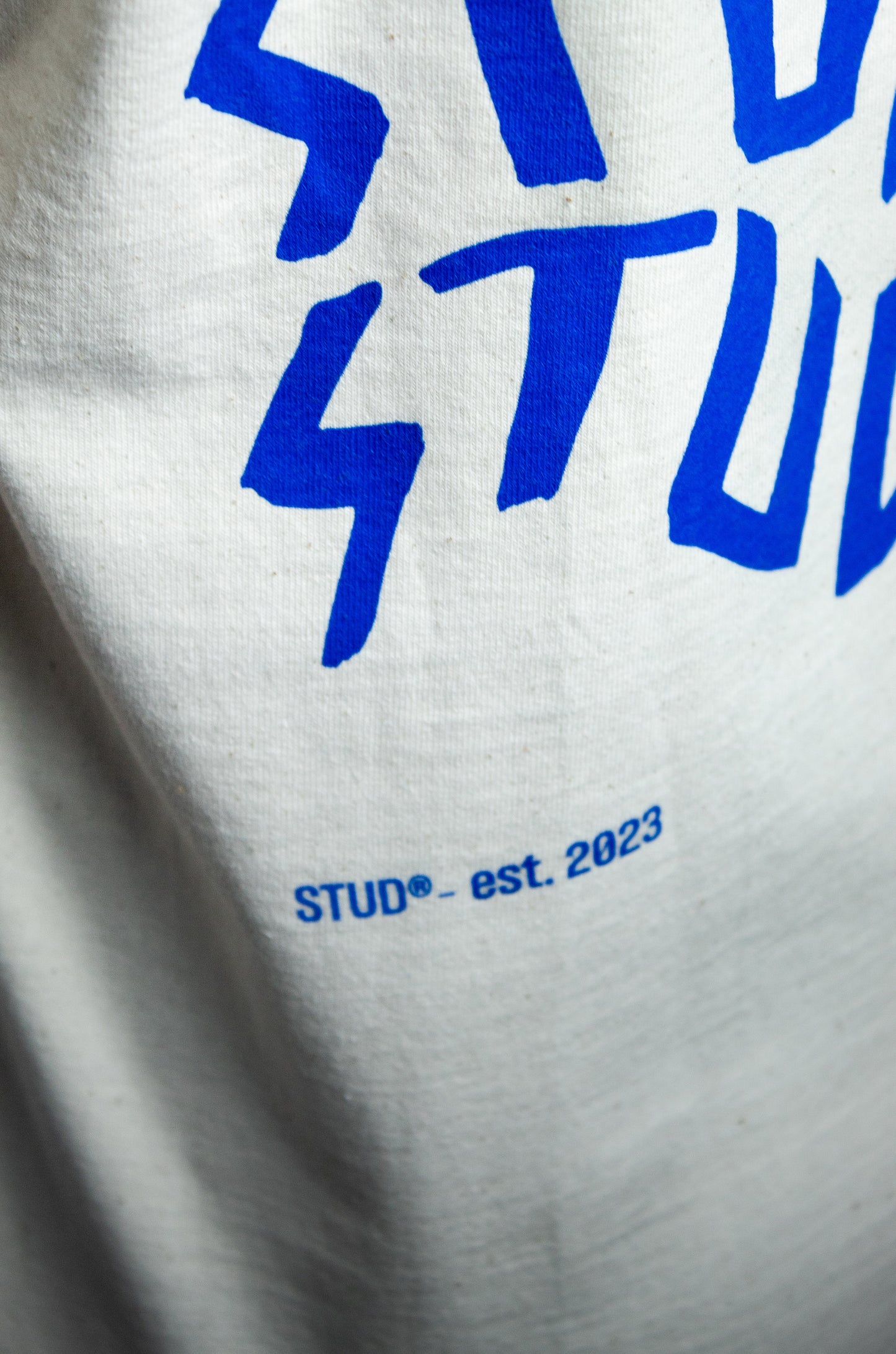 T-shirt | Cream + Blue, Swirl Series