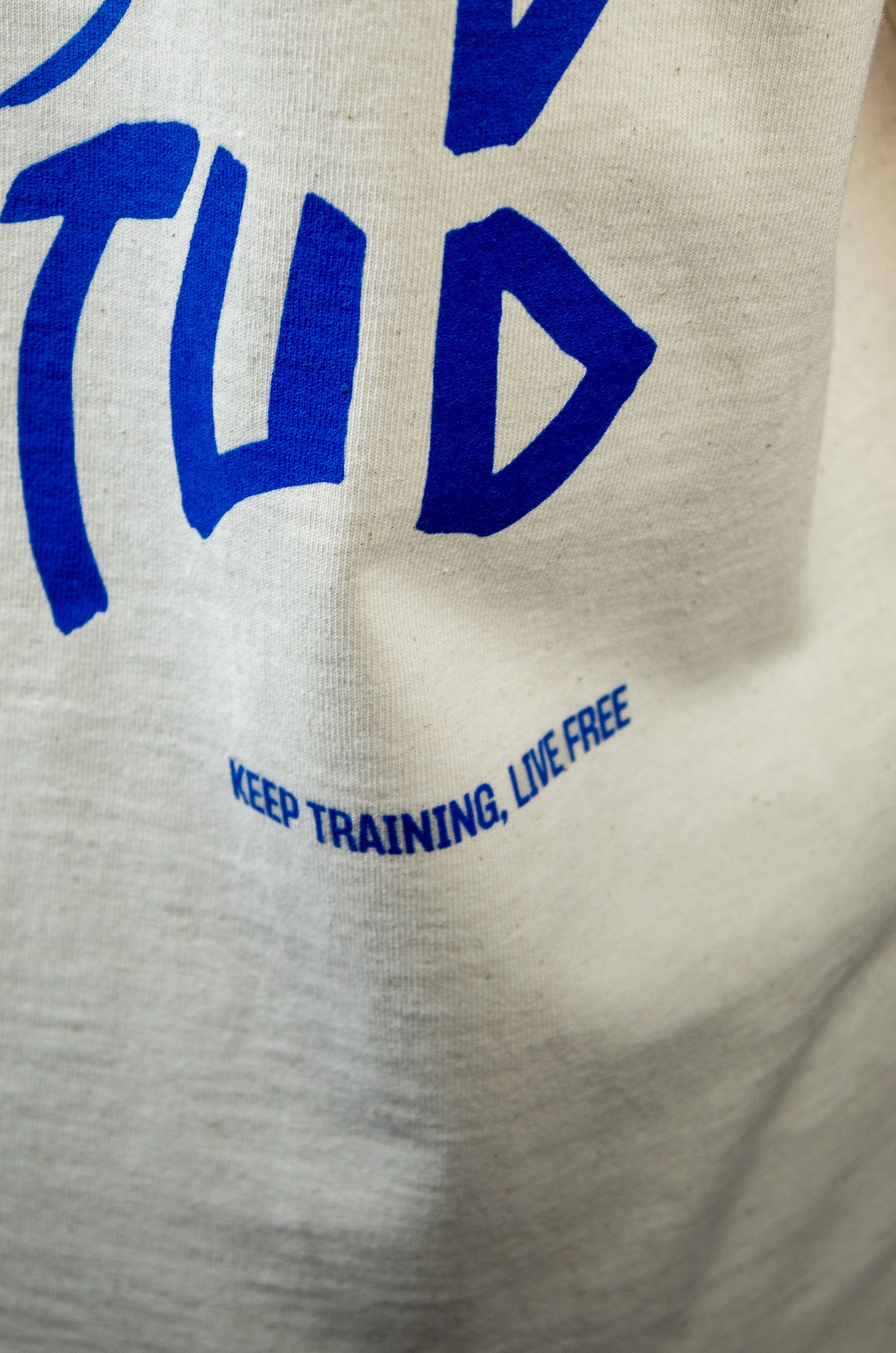T-shirt | Cream + Blue, Swirl Series